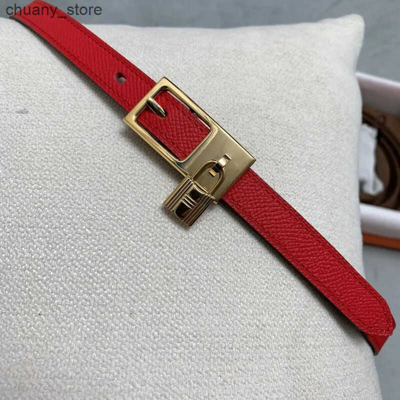 Belts Waist Decoration 1.3 Needle Buckle Strap Womens Fashion Leather Lock Strap Everything Correct Leather Exquisite Belt L240910
