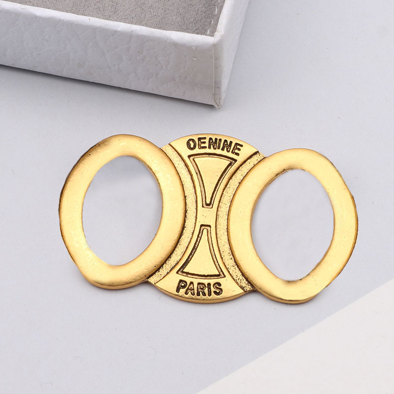 Women Men Designer Brooches Inlay Crystal Rhinestone Jewelry Brooch Charm Pearl Letter Pin Marry Christmas Party Love Gift Fashion Accessory