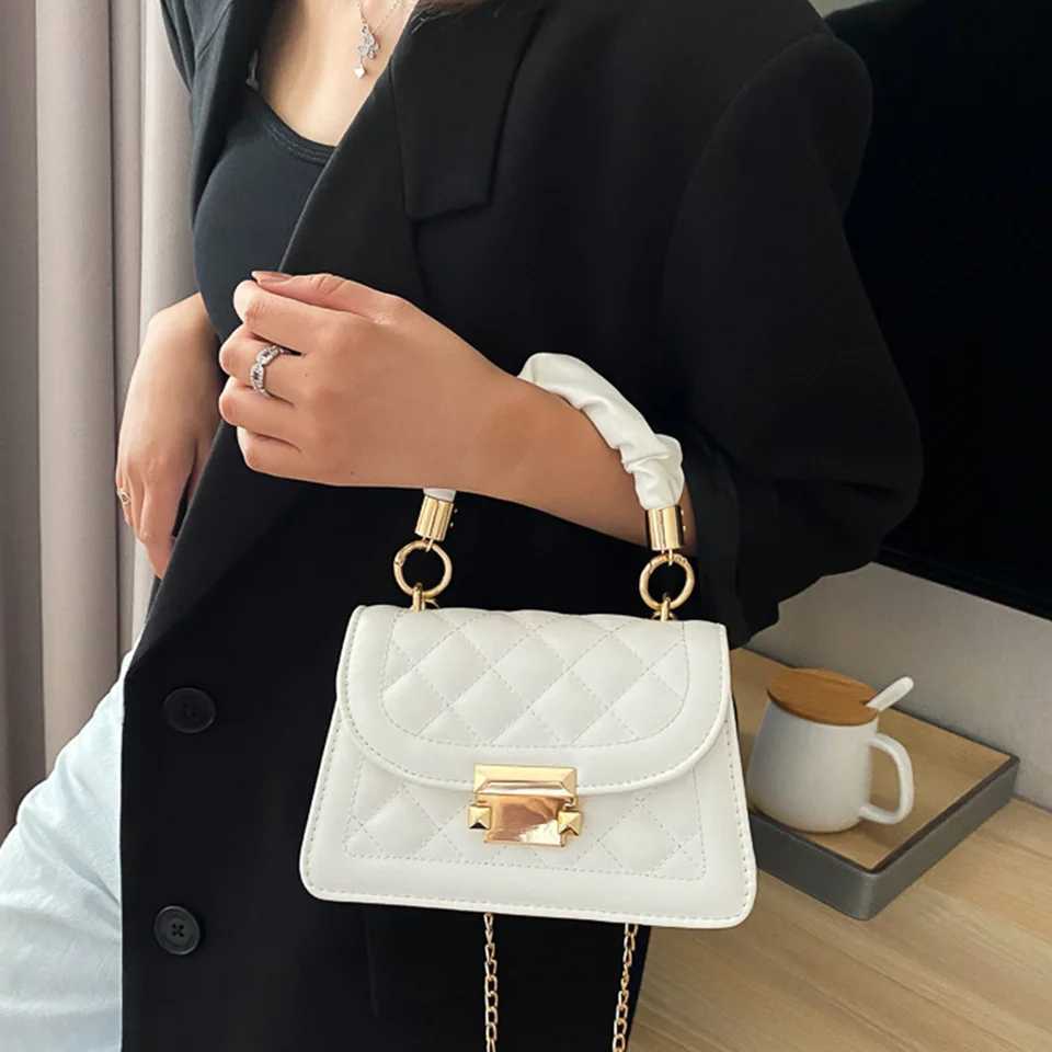 Fashion Pu Leather Crossbody Bag For Women Girls Handbag Lipstick Phone Coin Key Storage Messenger Shoulder Bag With HandleC241216