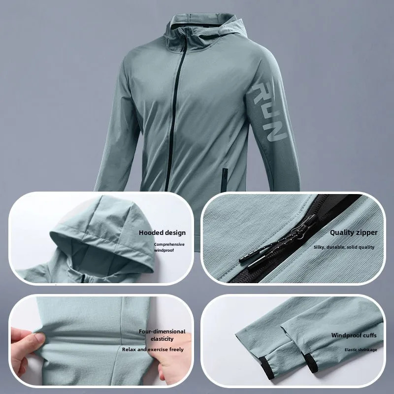 Mens Autumn Running Quick-Dry Sportswear Cycling Jacket Fitness Casual Outdoorwear for Athletes Training tracksuits jogging 241216