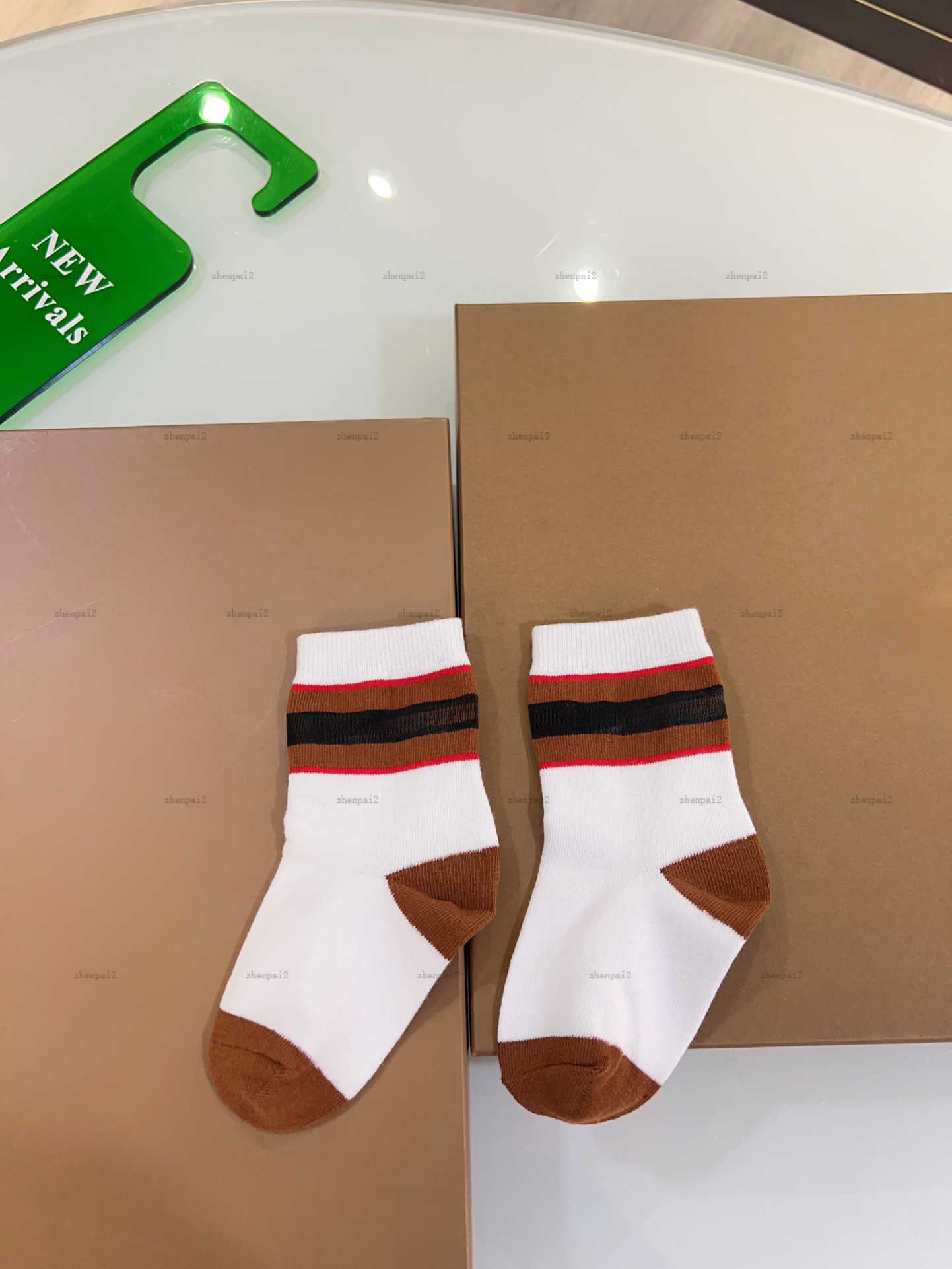 Luxury baby stockings High quality toddler socks kids designer clothes winter boy girl hose Plaid splicing design child pantyhose