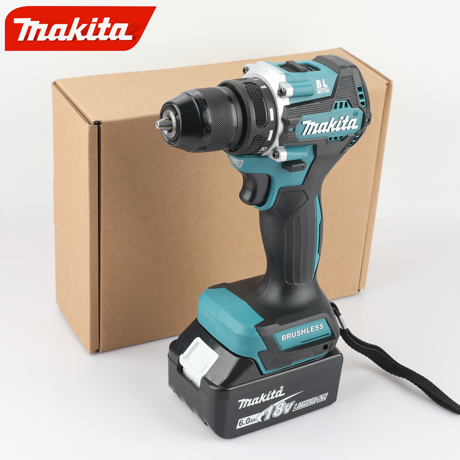 Makita DDF487 10mm Drill Driver Set with High-Capacity 18V Lithium-Ion Battery