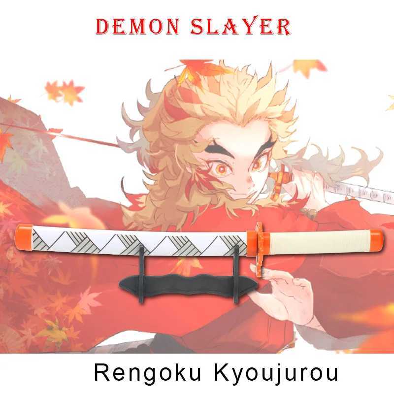 Devil Killer Katana Kimetsu No Yaiba Sword 60cm Toy Sword Sanemi Kyoujurou Kokushibou Reissue Katana X241217
