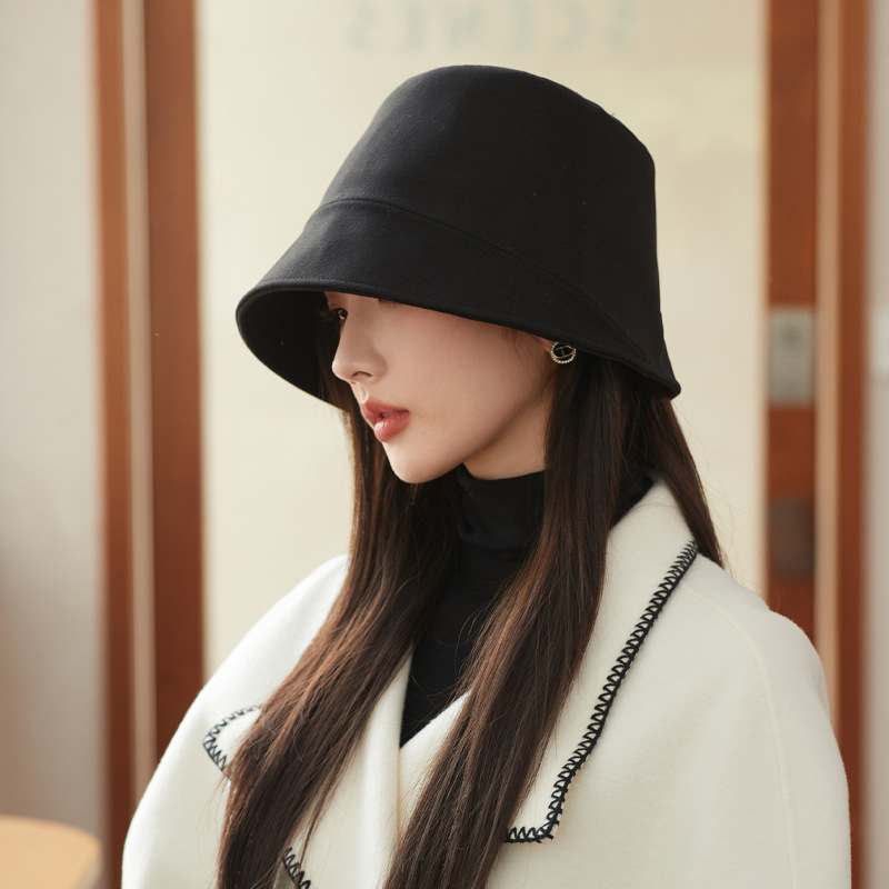 Fisherman's cap female summer veiled sun-shading bucket hat show face small simple trend cap hundred matching basin hat bucket hats