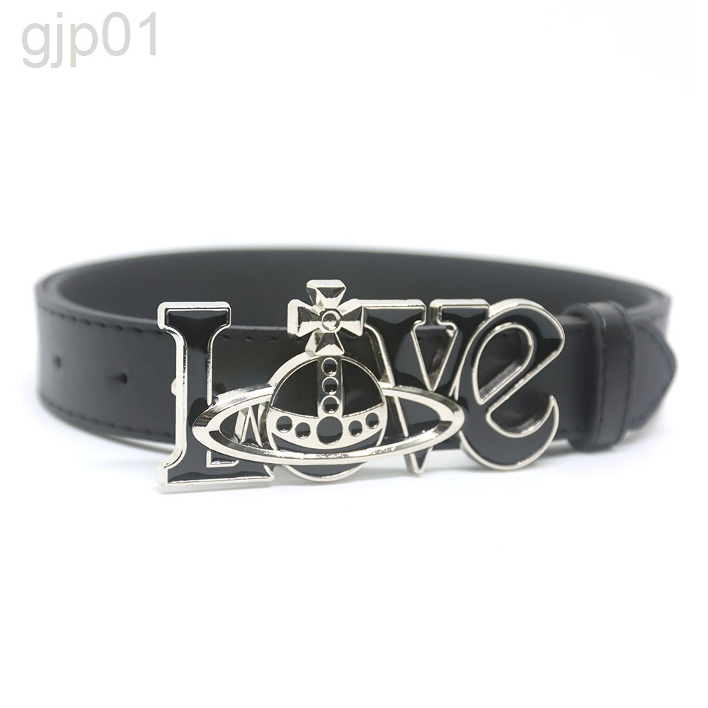 Desginer viviane west wood belt Trendy New Love Buckle Belt Jeans Skirts Accessories Fashionable Versatile Personalized Internet Celebrity Ins Style Belt