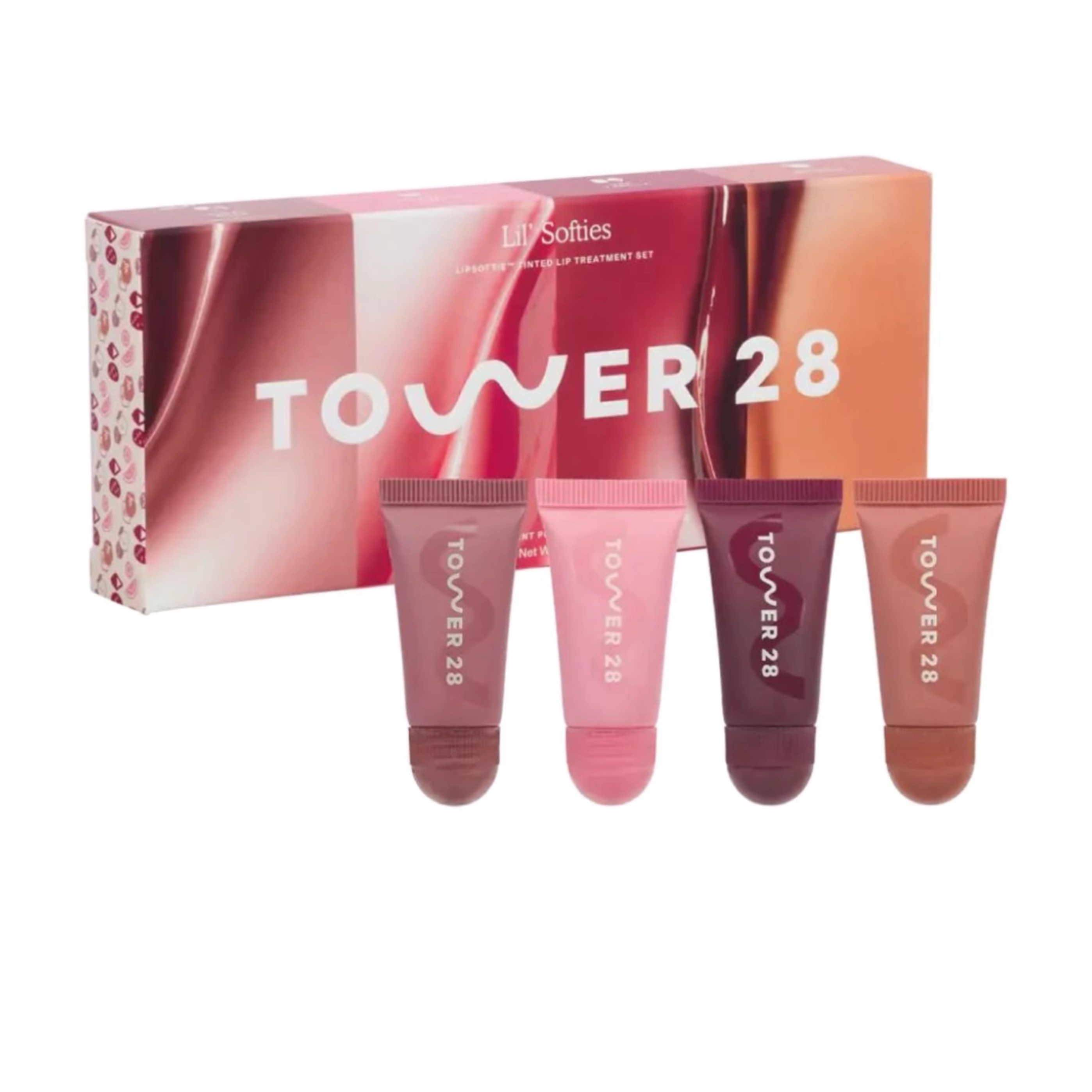 Tower 28 4 nourishing and moisturizing glass mirror shine gloss lasting easy to color lip glaze set