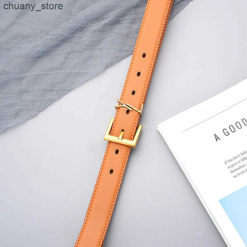 Belts 2024 New Personalized Womens Belt Alloy Letter Button Fashion Decorative Edition Jeans Temperature Womens Belt L240910