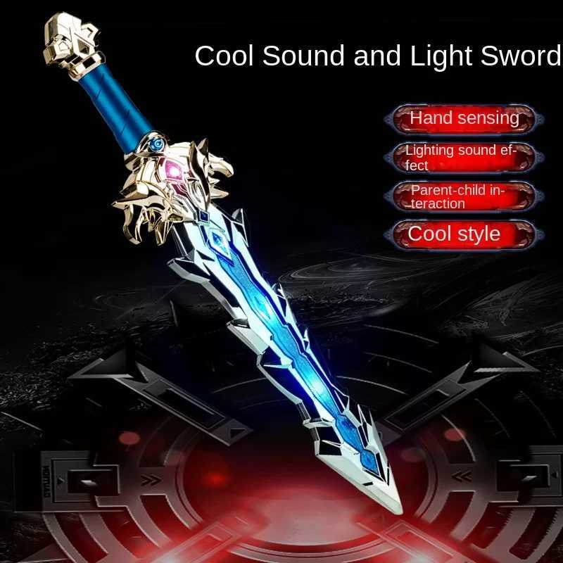 New induction lightsaber boy sword warrior spear god fork half stable toy stable night market light battle httstick X241217