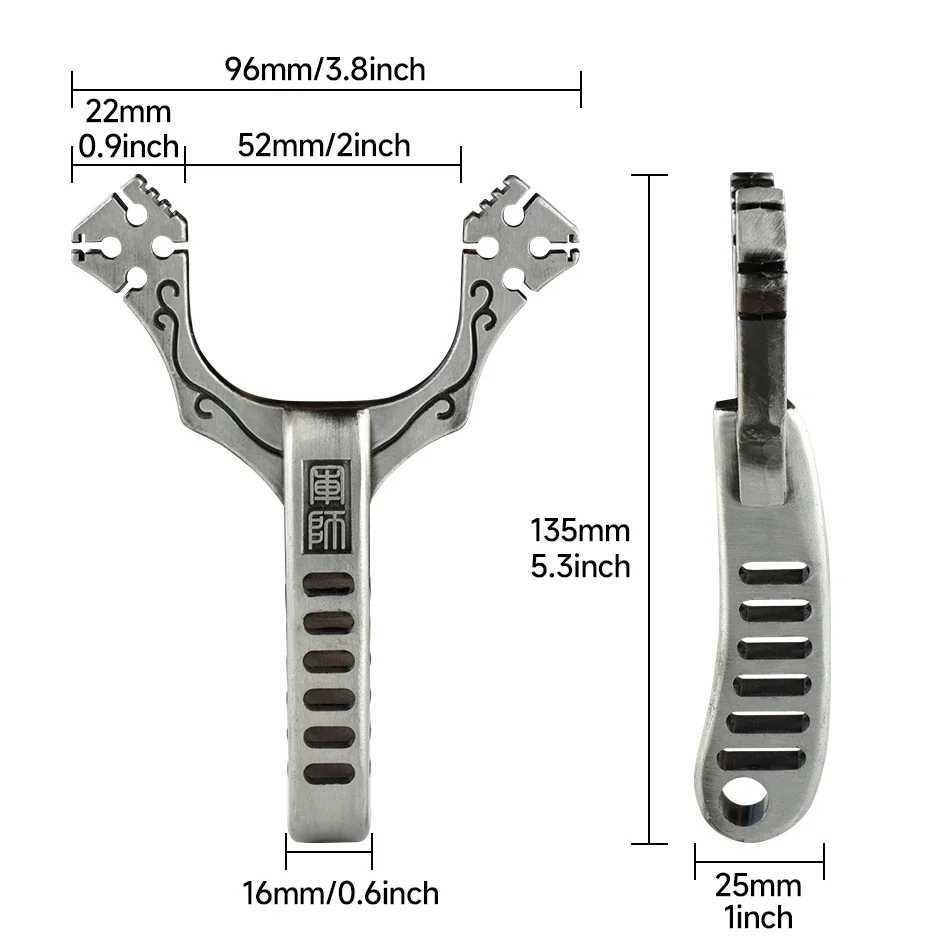 High Elasticity Traditional Card Ball Slingshot Stainless Steel Metal 4 Card 8 Strand Slingshot Outdoor Hunting and Shooting SetXJ241217