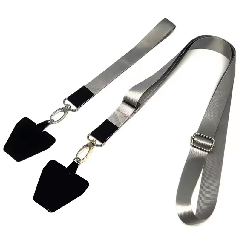 Manufacturer Custom Logo Fashion Universal Adjustable Crossbody Neck Wrist Wear Mobile Phone Lanyard Nylon Lanyards For Cellphones