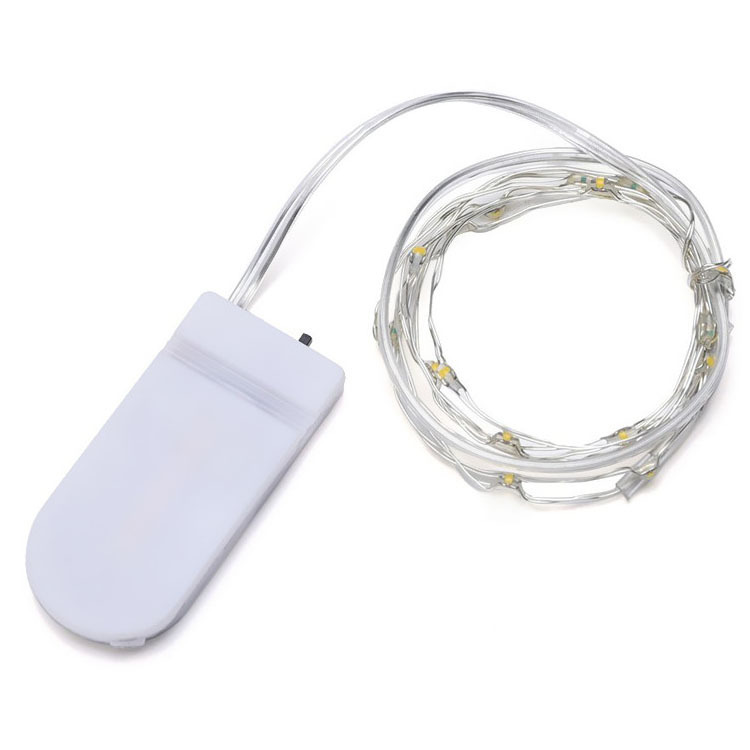 Holiday Season U-Button Copper Wire Light Chain Set Festive Bulb Decorations for Cakes & Flowers