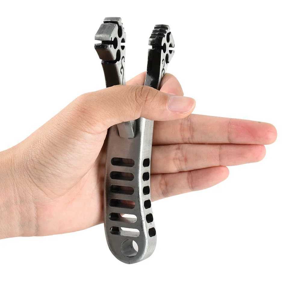 High Elasticity Traditional Card Ball Slingshot Stainless Steel Metal 4 Card 8 Strand Slingshot Outdoor Hunting and Shooting SetXJ241217