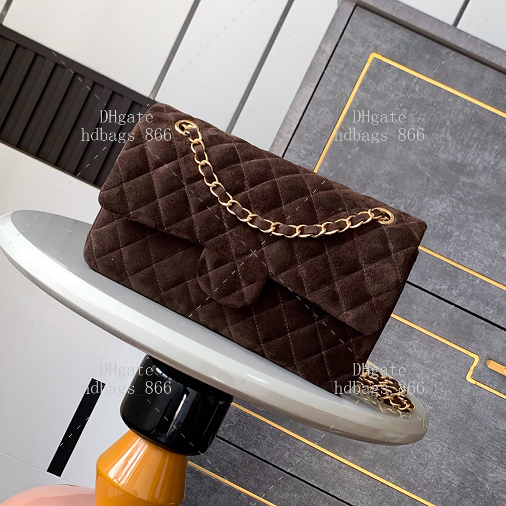 Luxury designer bag 25CM shoulder bag super high-quality chain bag suede leather crossbody bag with box C670