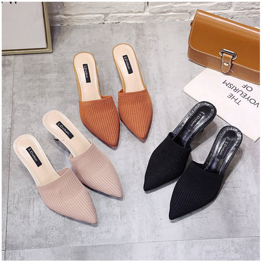 Pointed Ddmywed Sharp In The Summer Korean Version A Single Buckle Low Heel Casual Student For Women With Slim Heels And S Sandals Chinese Brand Shoes