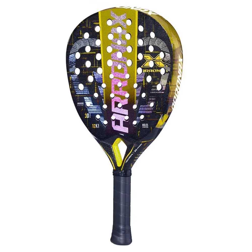New Pala Padel tennis racket soft surface carbon fiber lightweight and fashionable EVA sports racket outdoor equipmentW241217