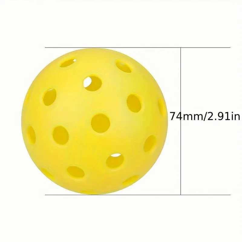 Wholesale 74mm pickleball with 40 holes night light tennis ball for saleW241217