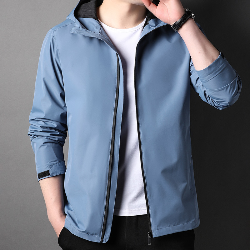 M12162 Jacket 2024 autumn hooded windbreaker men's waterproof top