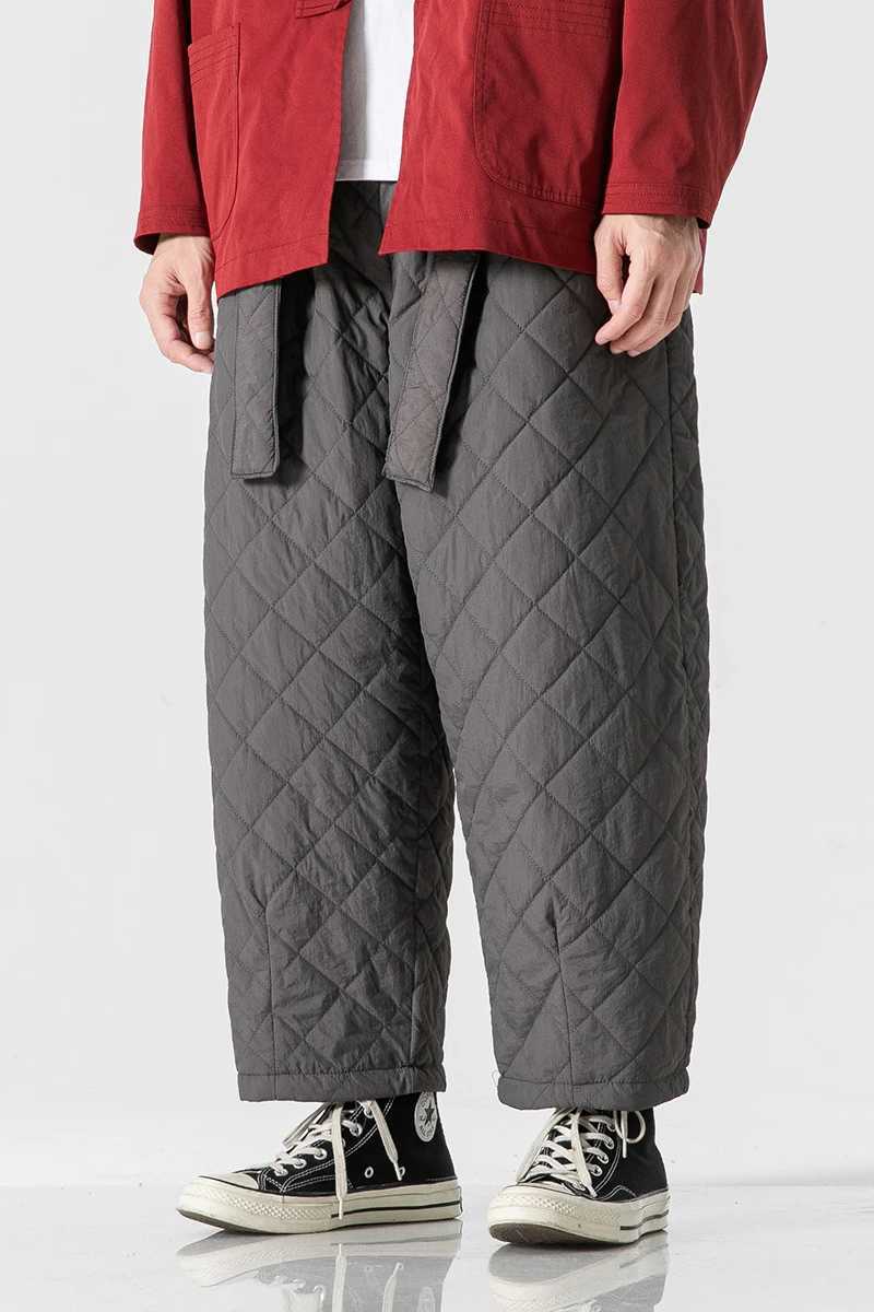 High Quality Winter Mens Thick Cotton Apron Mens Casual Warm Mens Sports Pants T241217