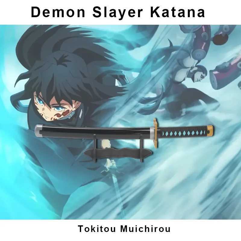 Devil Killer Katana Kimetsu No Yaiba Sword 60cm Toy Sword Sanemi Kyoujurou Kokushibou Reissue Katana X241217