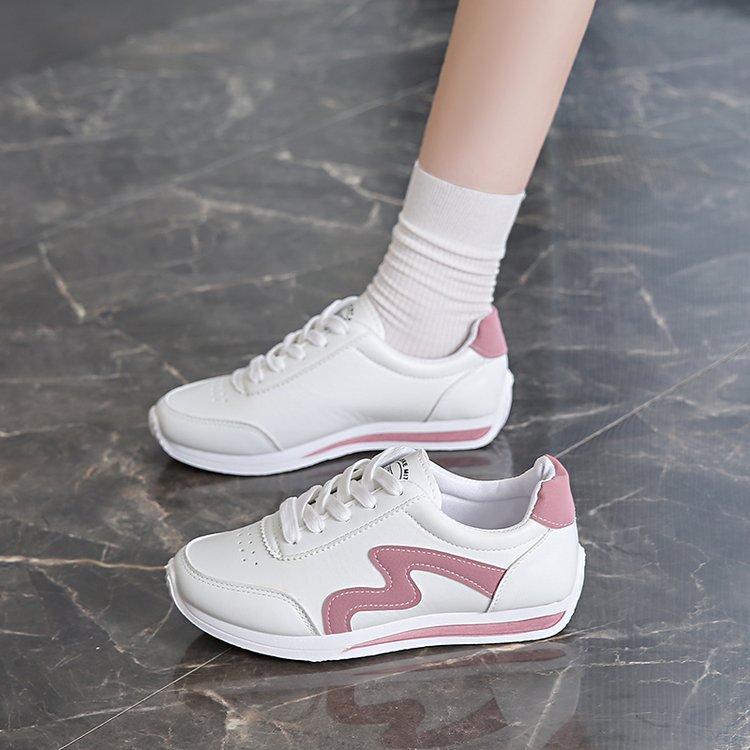Women Sports Shoes Fashion Casual Style Designer Shoes Plus Size Color Blocked Lace-up Running Training Sneakers Triple Blue Pink Grey Free shipping