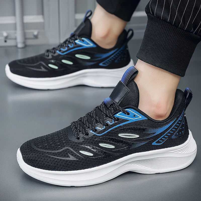 Mens shoes 50 big size 49 er light running shoes foreign trade casual shoes mesh surface flying woven breathable sneakersC250325