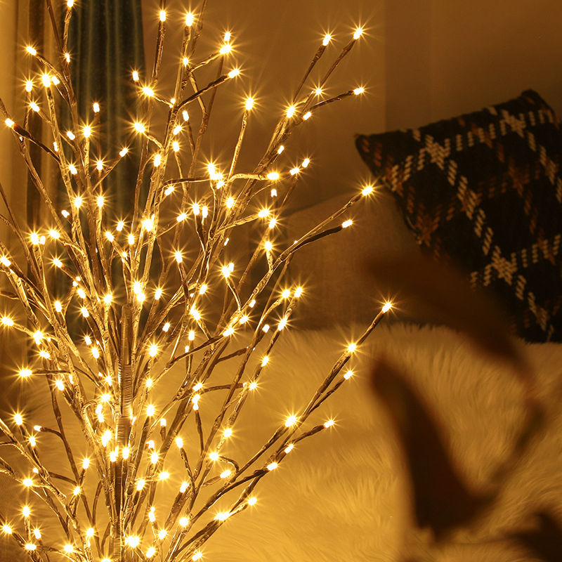 Individualised LED Stem Lamps for Home Ambiance - Electric Plugging Christmas Tree Illumination Outdoor Resilient Version