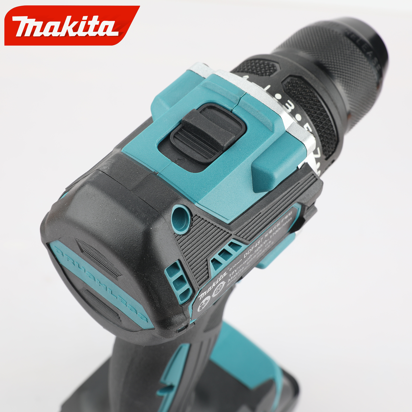Makita DDF487 10mm Drill Driver Set with High-Capacity 18V Lithium-Ion Battery