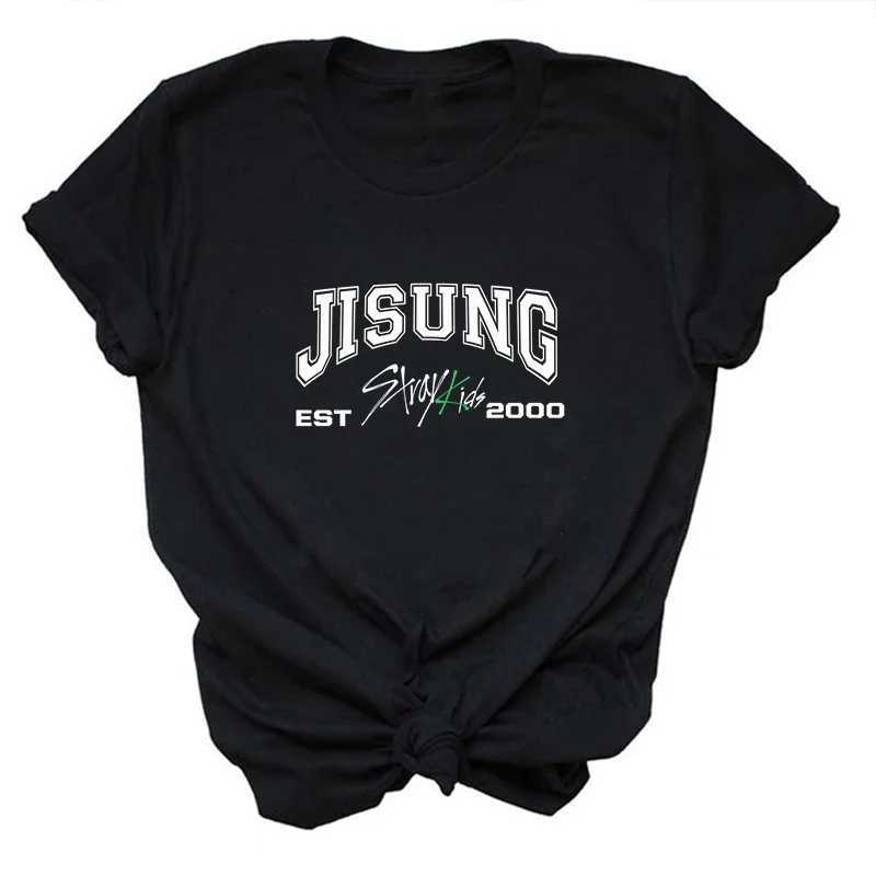 Women's T-Shirt Stray Kids Members T-Shirts Korean Strtwear Tshirt Kpop Concert Graphic T SKZ Bang Chan Changbin L Know Group Music Tshirt Y24121