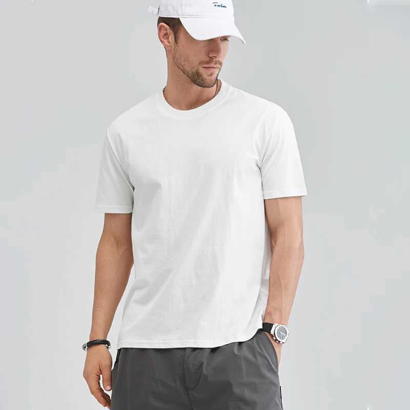 New Summer Mens T-shirt Womens Skin Friendly Cotton T-shirt Mens Basic Solid T-shirt Womens Soft Plain T-shirt Japan S-5XL W241223