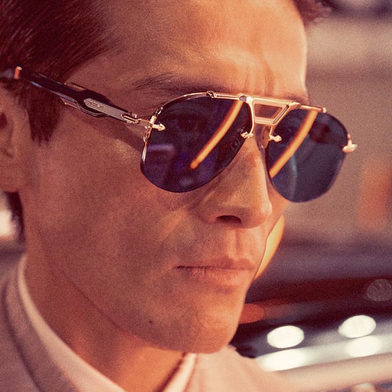 Rimless Oversized Sunglasses Men Pilot Retro Top Punk Eyewear Outdoor Y2K Future Luxury Brand Design Steampunk Glasses Classic Driving Fashion Cool S1