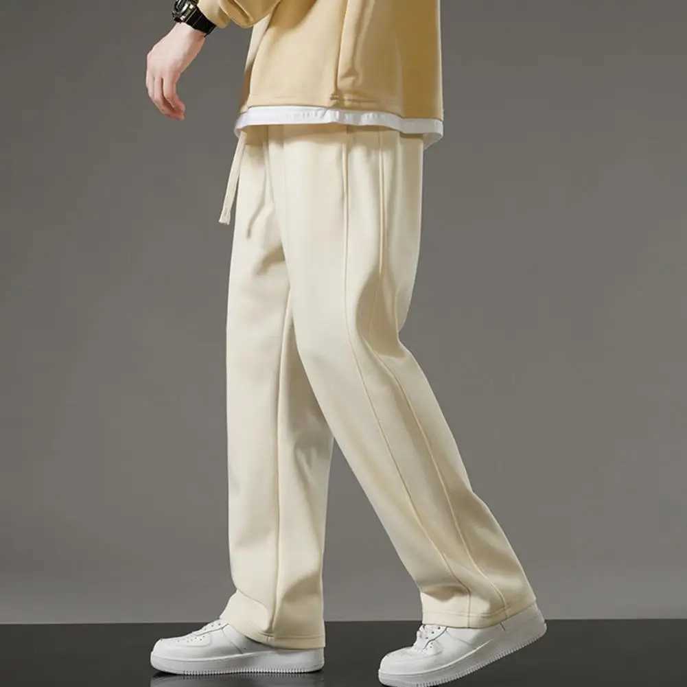 2025S Fashion Designer High Quality Joggers Moisture-wicking Men Trousers Mens Drawstring Elastic Waist Wide Leg Sweatpants With For Daily