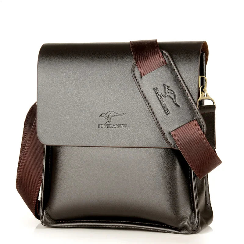 y Kangaroo Leather Messenger Bag Man Handbag Chest Crossbody Bag For Men Business Small Shoulder Bag Summer Male Bag 241214