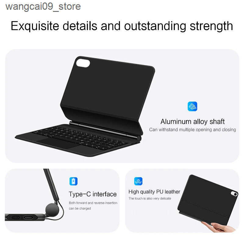 Keyboards Magic Keyboard For iPad 10 10th Generation 10.9 inch 2022 2023 2024 ipad10 Smart Folio Case Backlight Multi-touch Magnetic Cover J241218