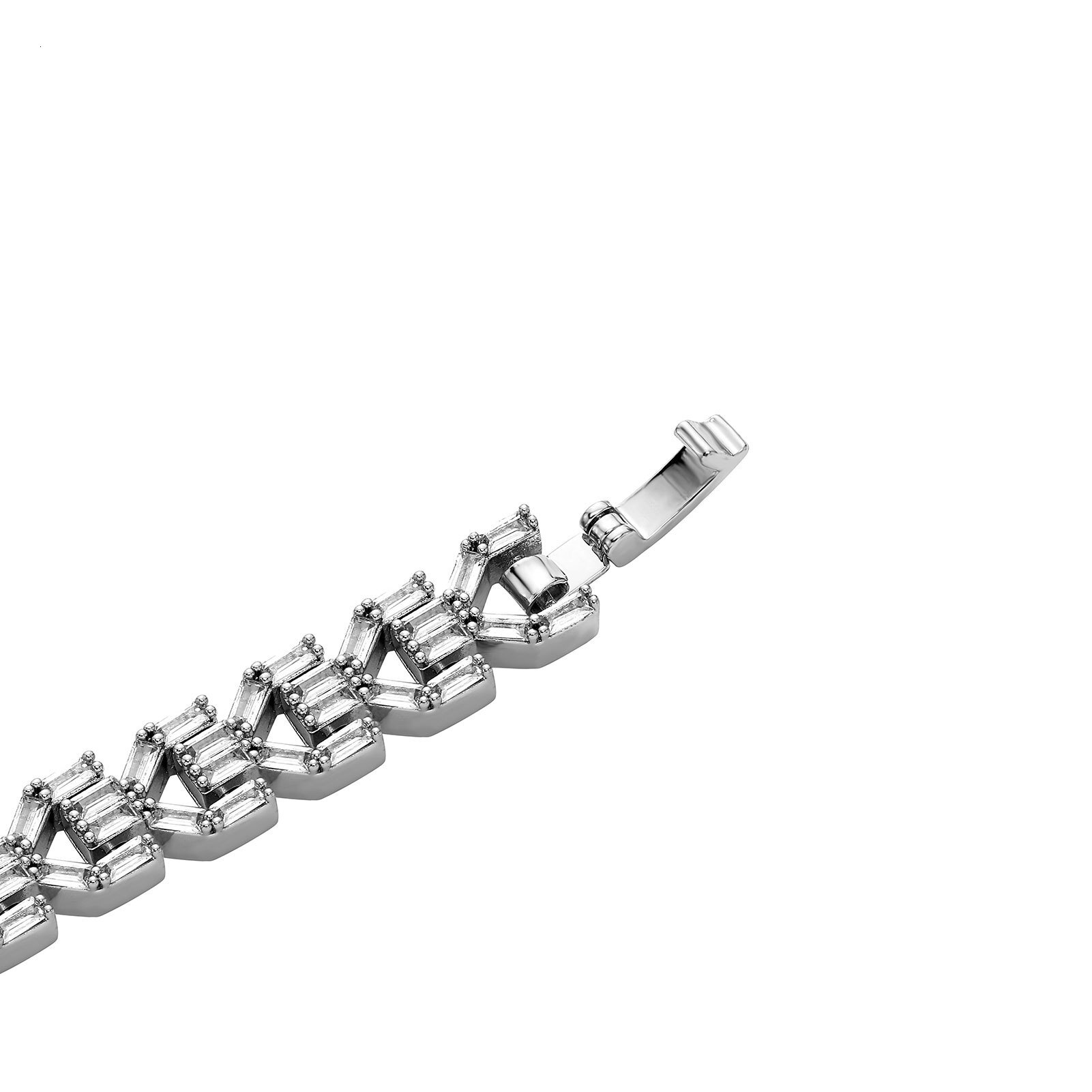 8mm Hip Hop Cuban Chain Baguette Diamond Bracelet For Men And Women 14k Gold Full Cubic Zirconia Wolf Tide Punk Rock Jewellery Bijoux Pulsera Hombre