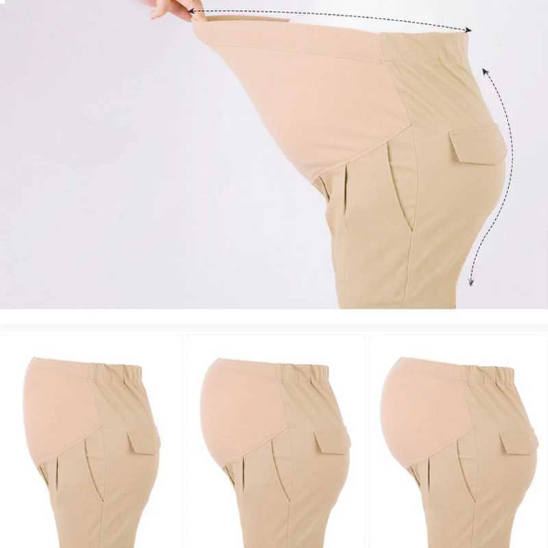 Cotton Pregnant Pants Materni Clothes For Pregnant Women Trousers Pregnancy Pant Gestante Pantalones Embarazada ClothingXJ241217