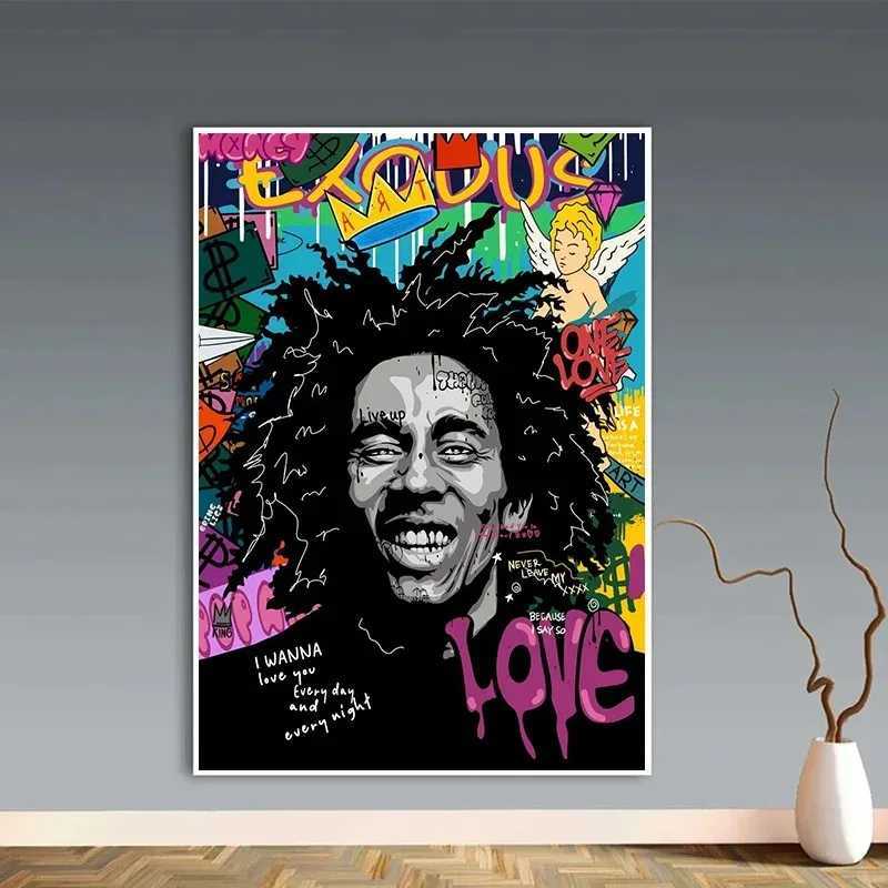 Graffiti Street Pop Art Banksy Portraits Of Famous People Poster Abstract Canvas Oil Painting Wall Art Pictures Home DecorXJ2411216