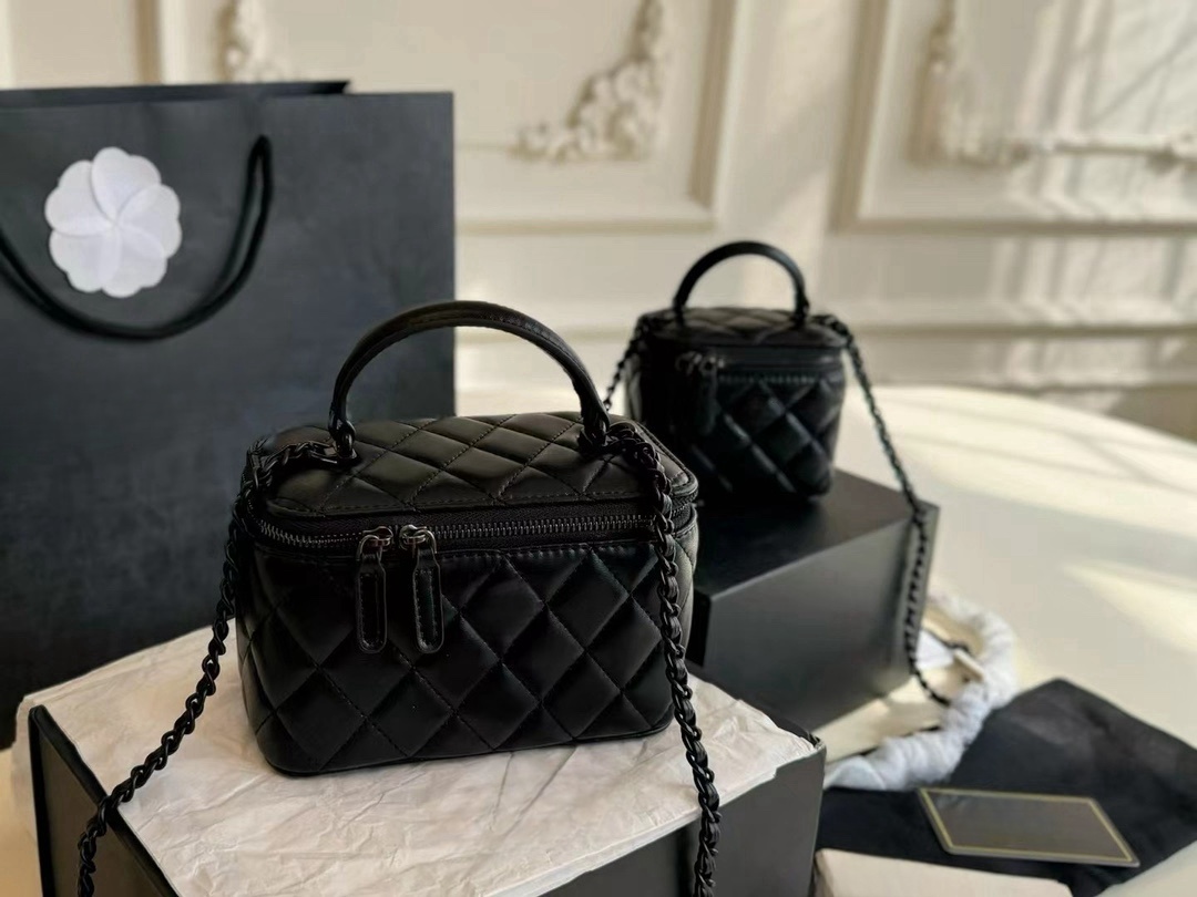 Classics All Black Cosmetic bags Cases Women Bags Designer Handbags Toiletry Bags Toiletries Pouch Storage Cosmetic-Nice Makeup Bag Cases Crossbody Bag