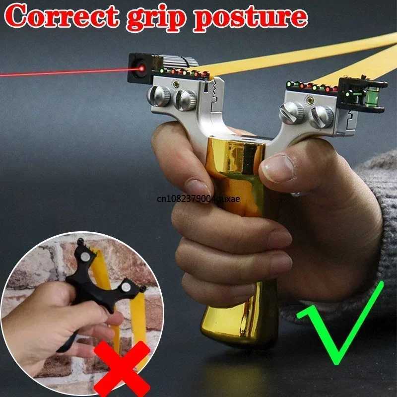 Outdoor Hunting Slingshot Self Defense Sports High Precision Sling Big Powerful Professional Hunting Slingshots ShotXJ241217