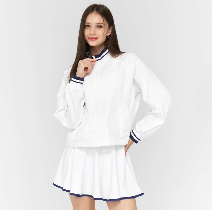 A635 Women's Outdoor Sports Sunscreen Jacket Running Yoga Fiess Fashion Tennis Skirt In Spring And Summer