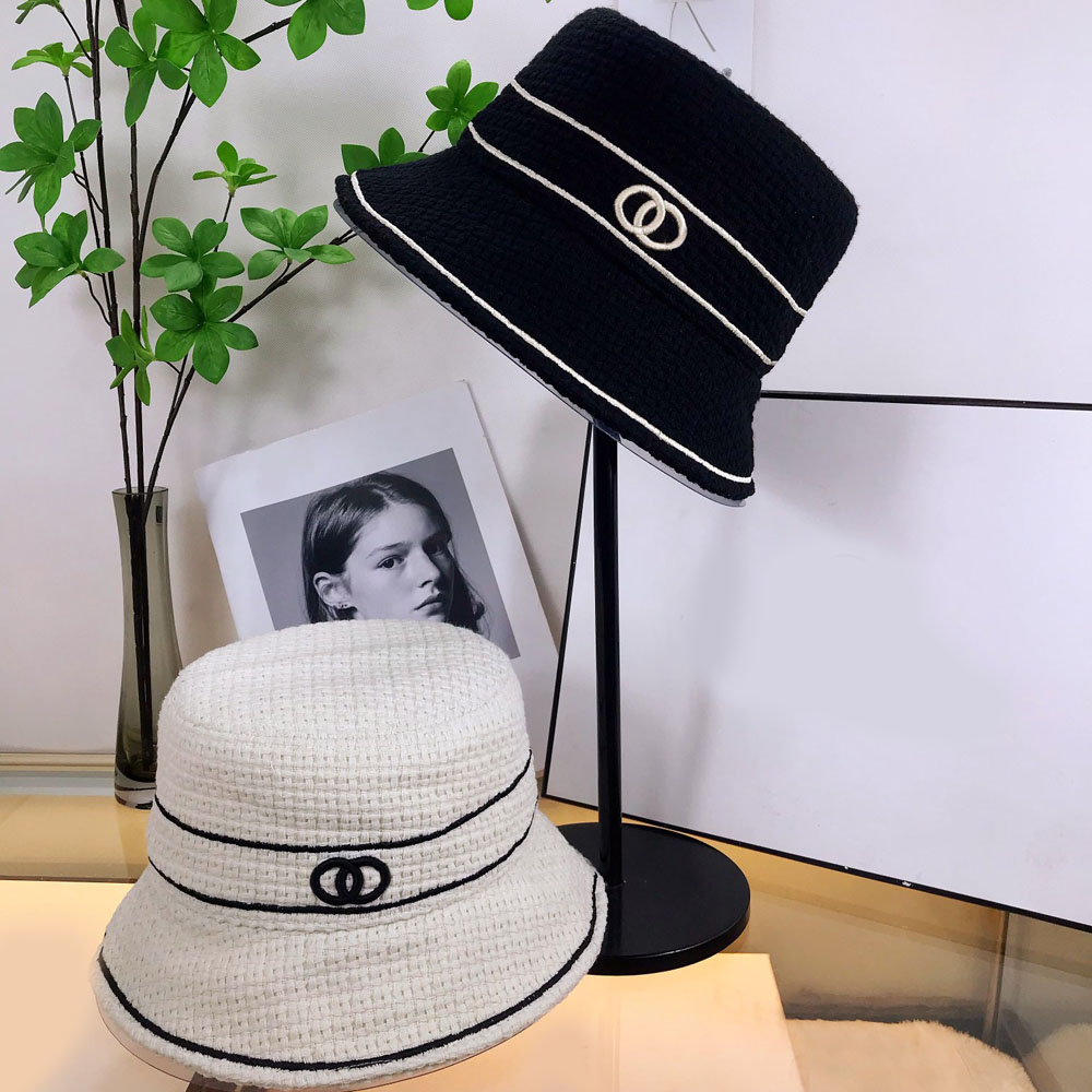 Fashion Bucket Hat Cap for Women Men Baseball Caps Beanie Casquettes Black White Fisherman Buckets Hats Patchwork High Quality Autumn Winter Wide Brim Hats
