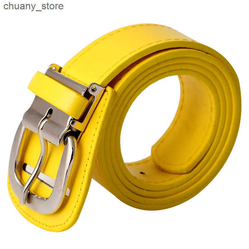 Belts Colorful Gloss Sports Belt for Men and Women Outdoor Casual Matte PU Baseball Belt Fashion Edition Jeans Accessories L240910