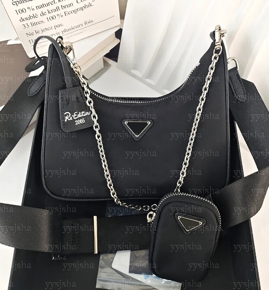 Designer luxury Re-Edition 2005 Re-Nylon Crossbody Shoulder Purses Bags Men Handbag Cross Body Tote Hangbags For Women Black Mini Wallet Bag