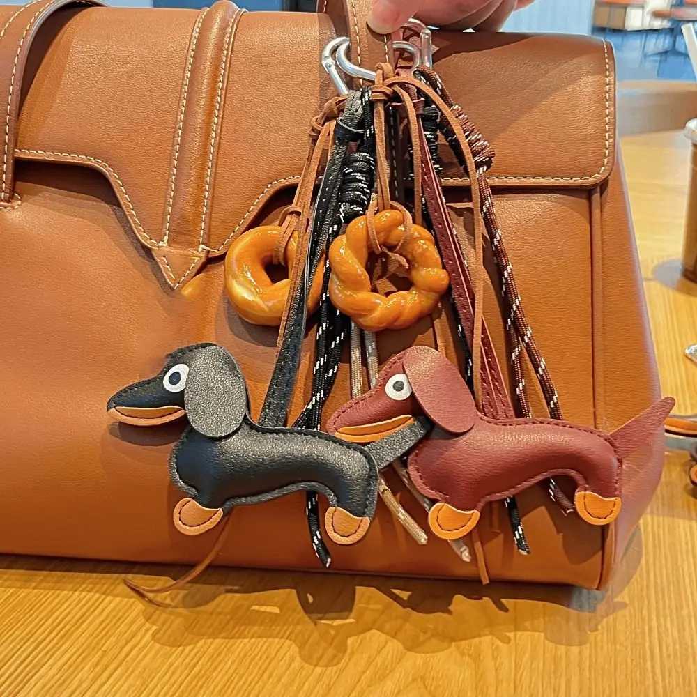 New vintage woven rope bag pendant creative Maillard color key chain pendant Ruth style pendant rope bag accessories Y241216