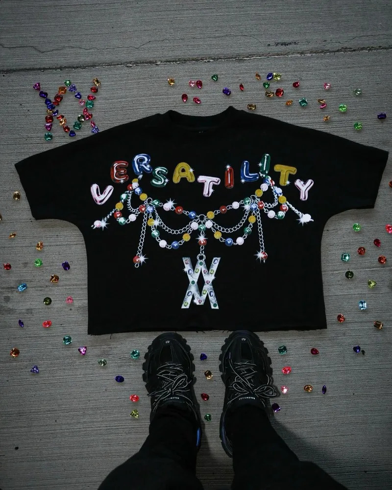 Y2k Street retro n sense letter print shortsleeved Tshirt men Gothic Harajuku fashion casual oversized shirt top 241217