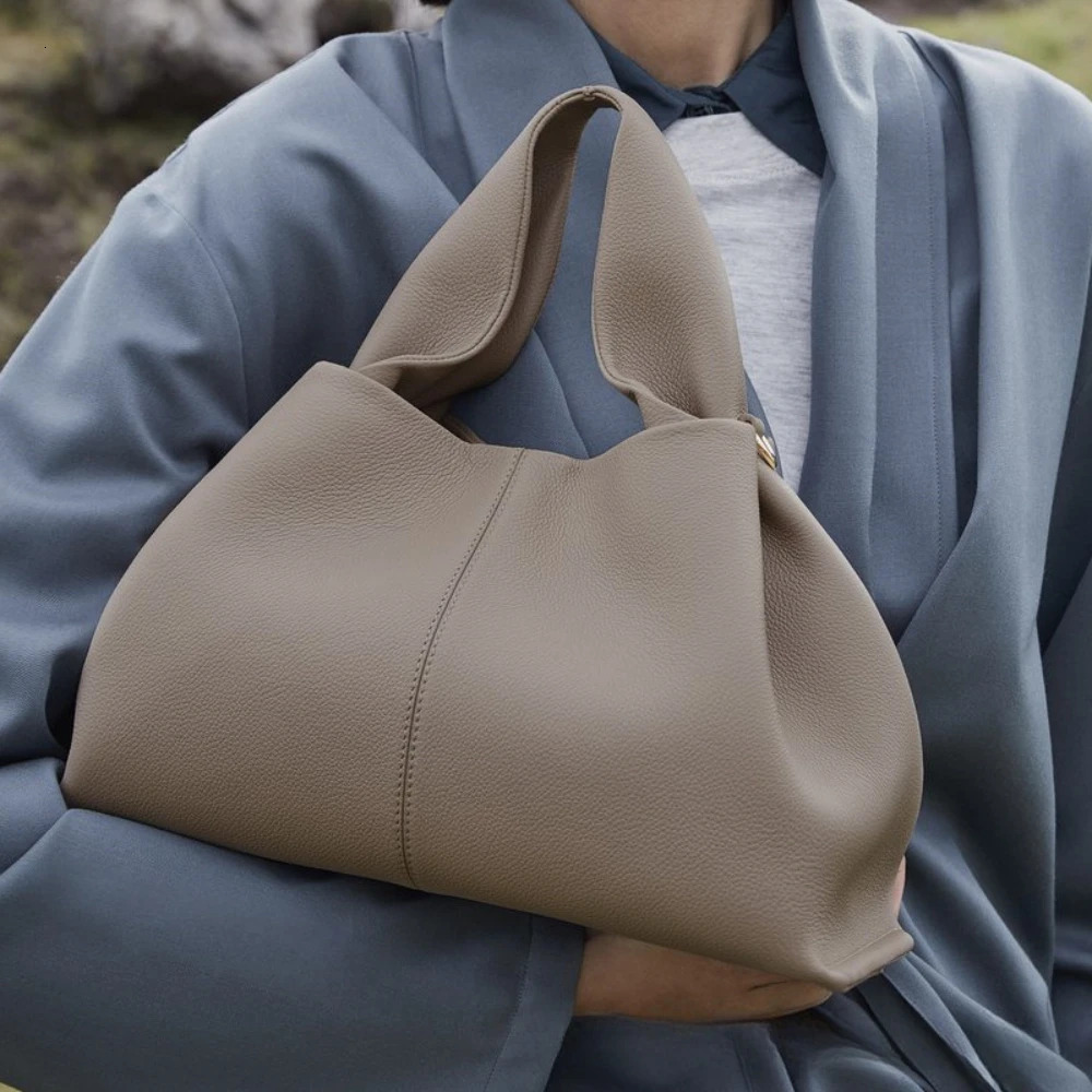 Fashion Large Leather Shoulder Bag For Women Designer Winter Simple Solid Color Dumpgs High Capacity Tote Bags Handbags