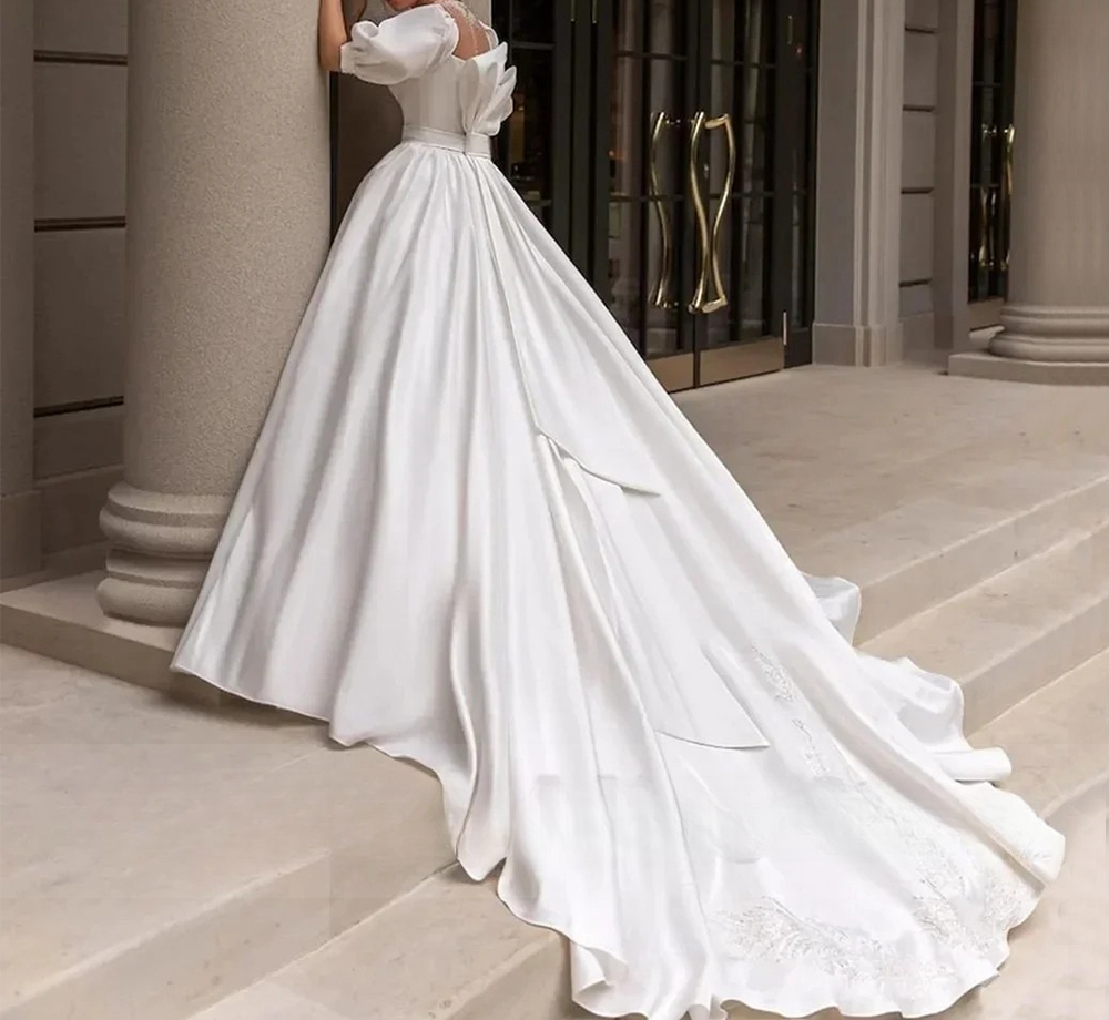 Arabic Aso Ebi Mermaid Bridal Gowns Urious Scoop Neck Illusion Wedding Dresses Long Sleeves Lace Appliques Peplum Ruched Vestidos De Novia 03 6660312