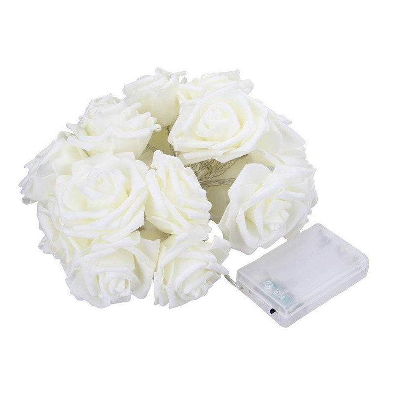 LED Rose Flower Light String for Valentine's Day Decoration - Romantic Proposal Lights