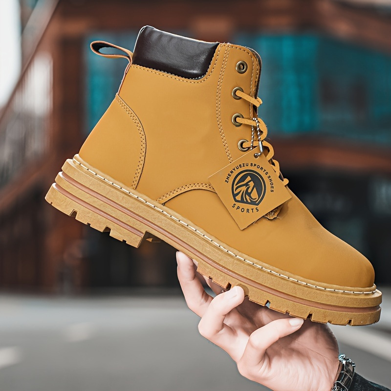 2025 winter new high-top Martin boots warm cargo shoes men's oversized casual explosive hot retro fashion boots tbl