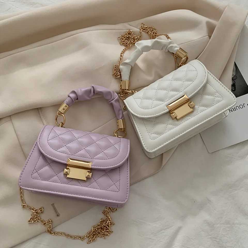 Fashion Pu Leather Crossbody Bag For Women Girls Handbag Lipstick Phone Coin Key Storage Messenger Shoulder Bag With HandleC241216