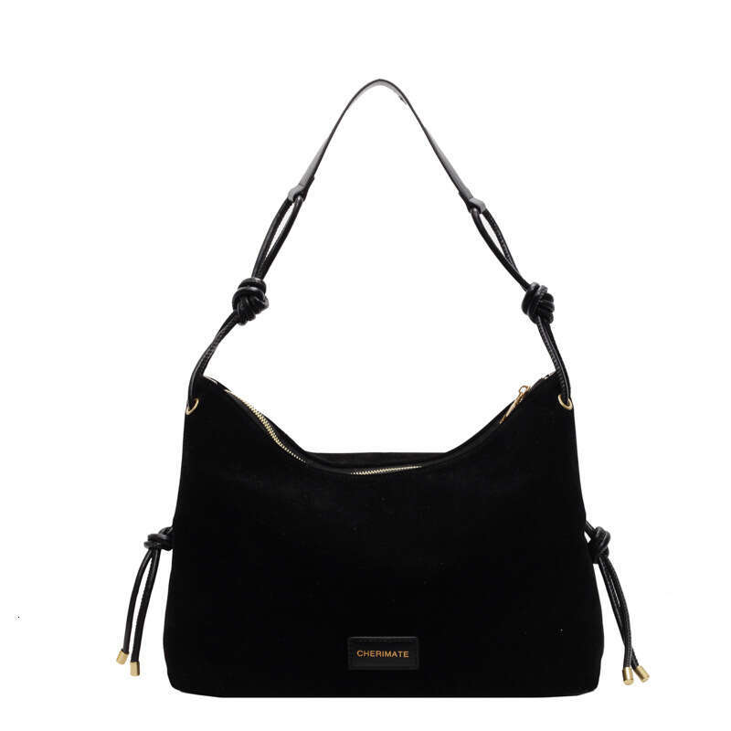 Suede Women's Large Capacity New Autumn And Winter Retro Single Shoulder Tote Bag, Commuting Dumpg Bag
